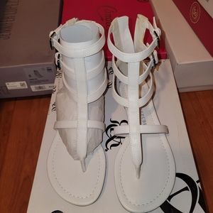 Rock & Republic White Strap Sandal